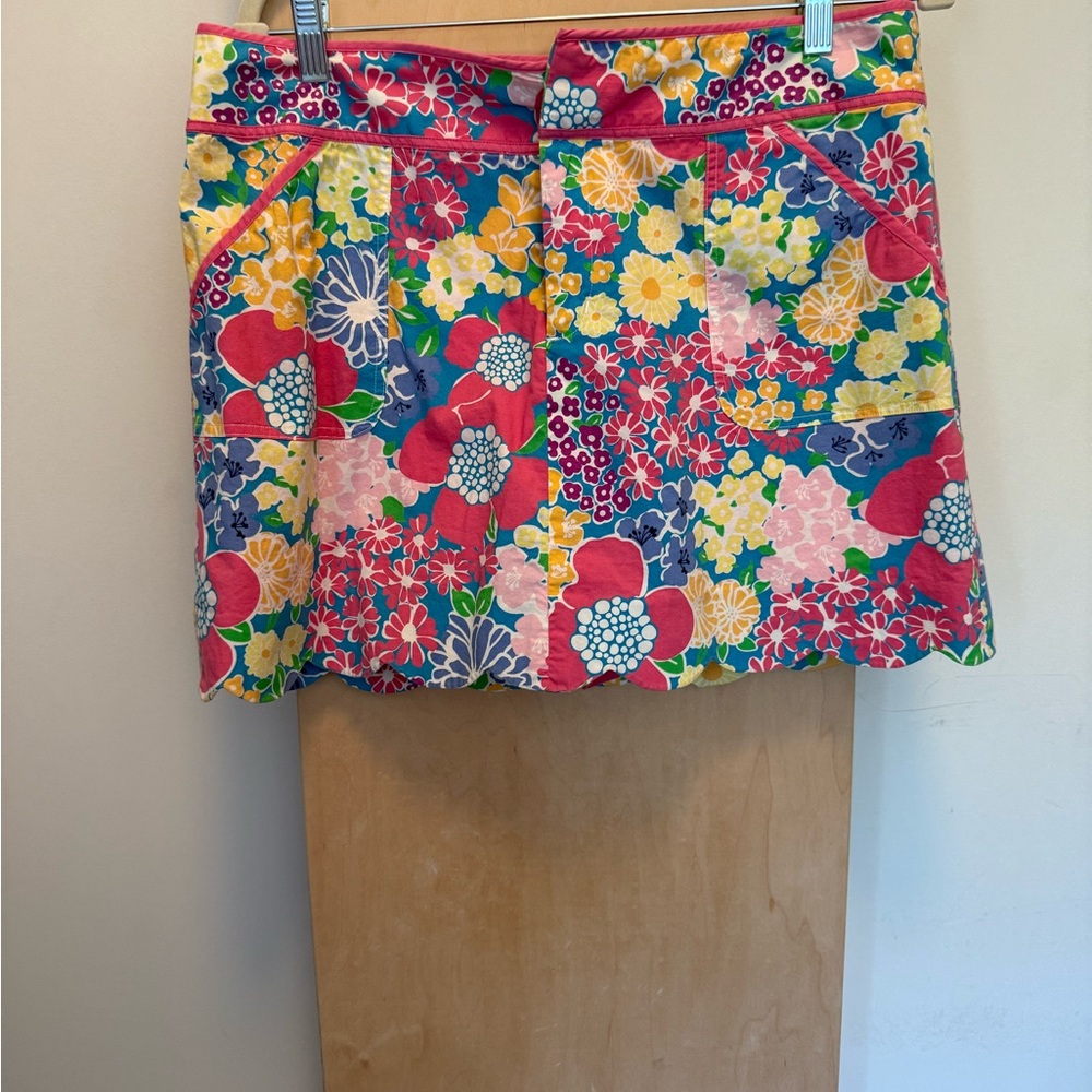 Lilly Pulitzer Colorful Floral Skort- size 12